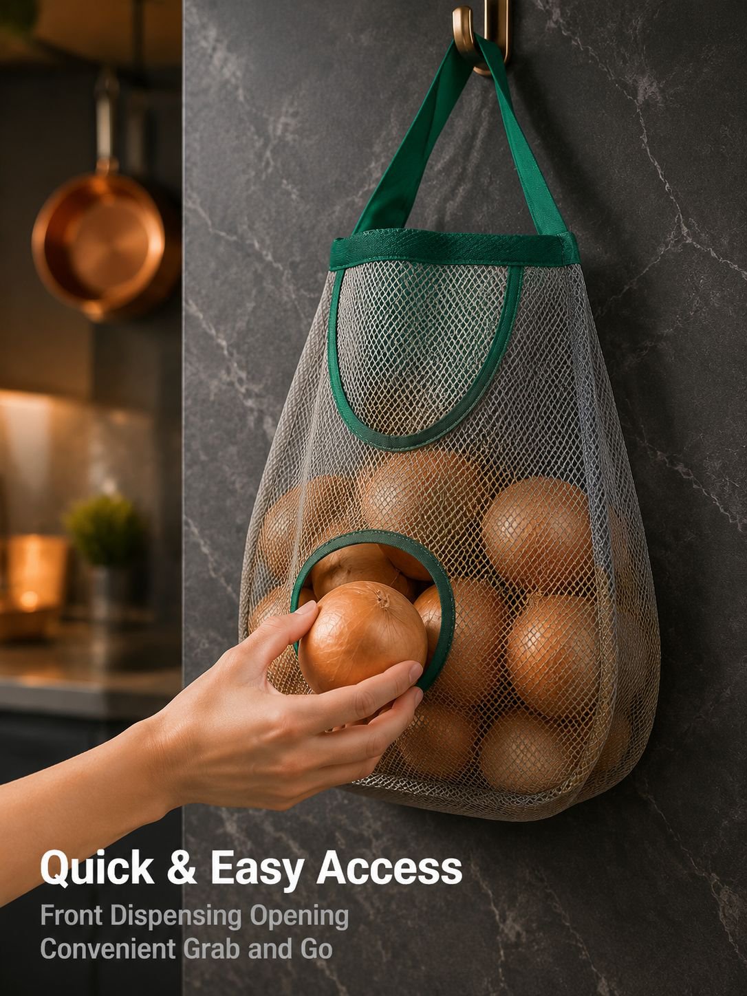 Breathable fruit and vegetable storage bags