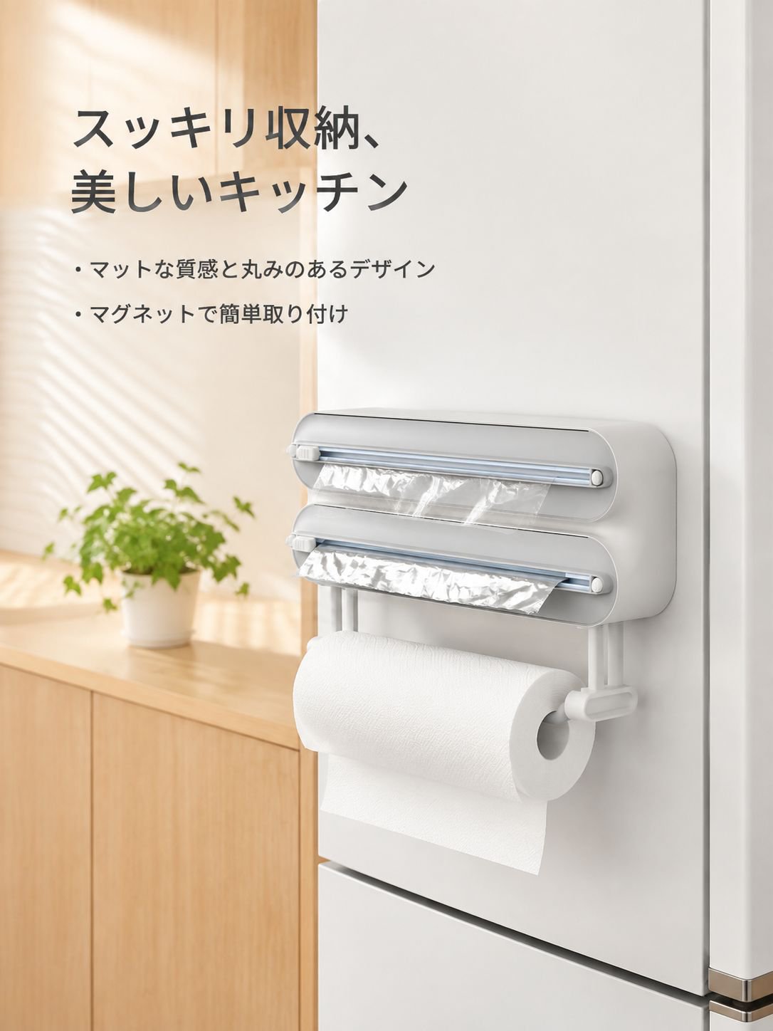 マグネット式ラップカッター