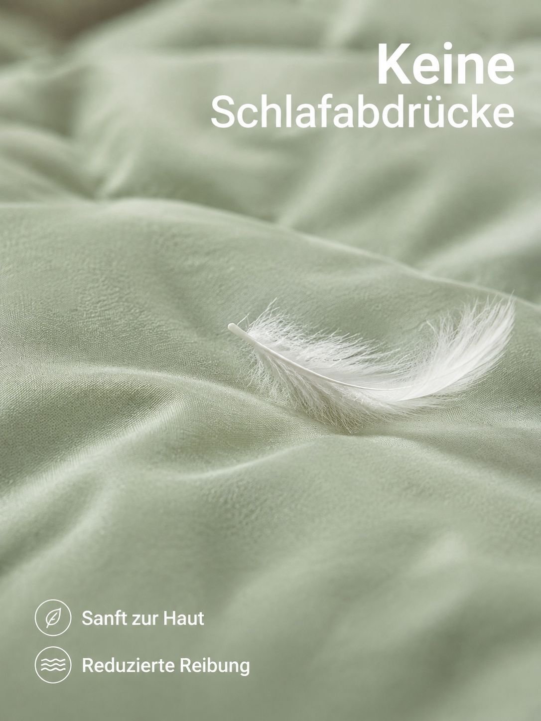 Weicher Kissenbezug aus Baumwollmatte im Wohnzimmer