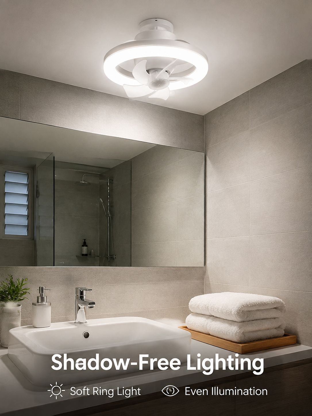 Multifunctional remote control ceiling fan light