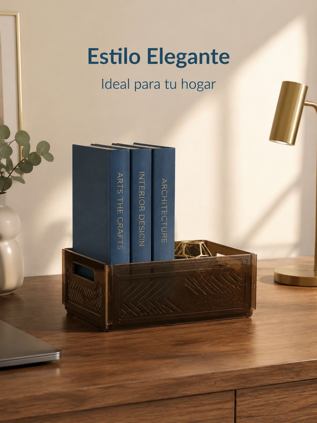 Caja organizadora de escritorio extensible con cajón