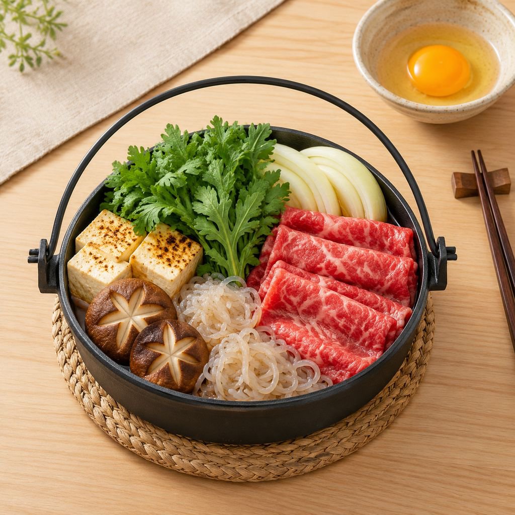 グリルパンとして使えるすき焼き鍋の使用例