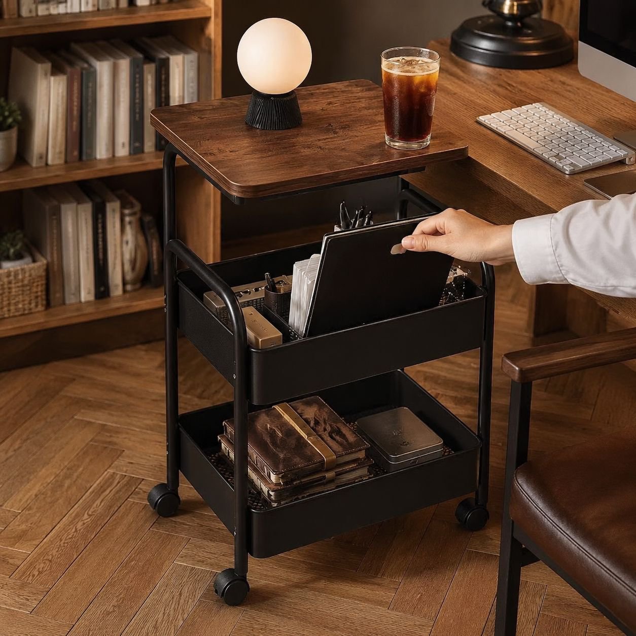 Premium storage cart with stylish design