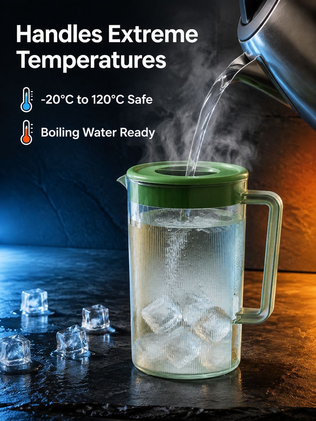 Large capacity heat-resistant cold water kettle, household juice bucket