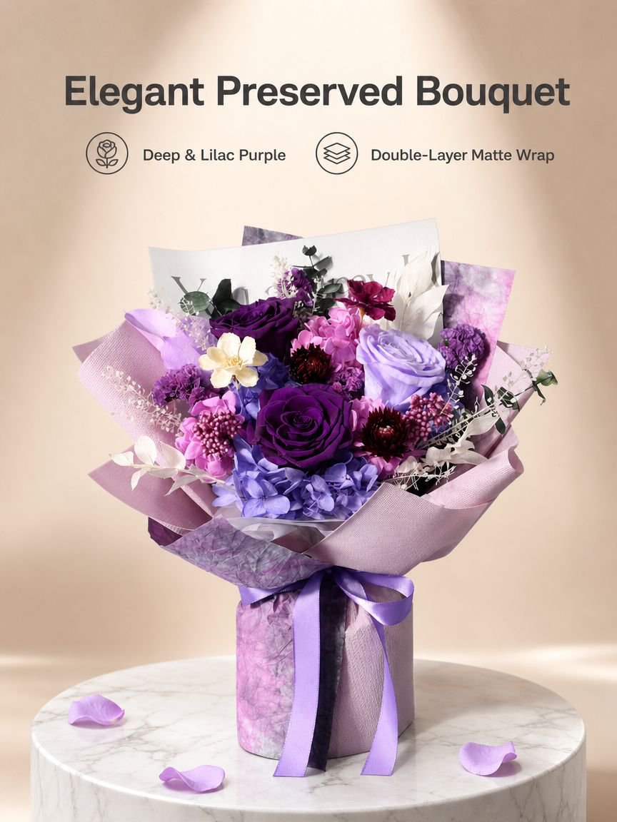 Preserved Bouquet Ornament