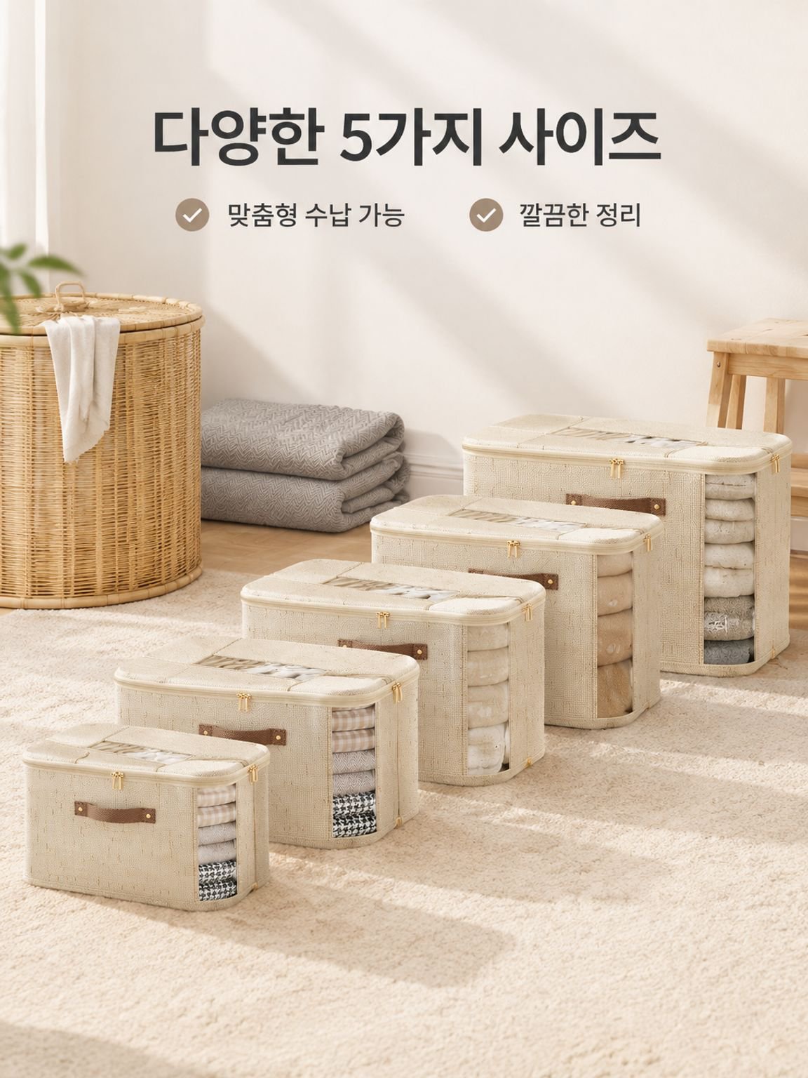 패브릭 수납 상자