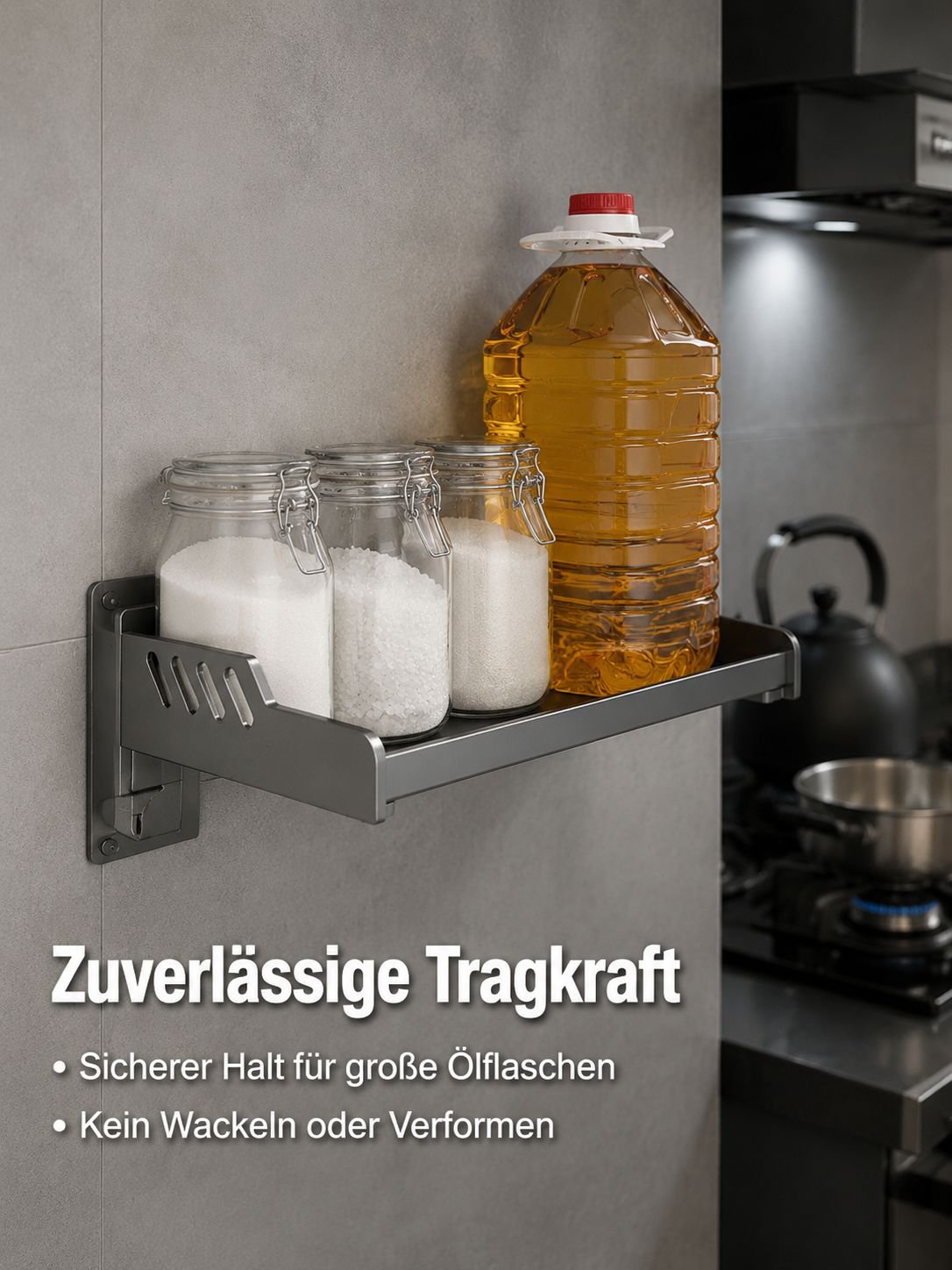 Gewürzablage ohne Bohren für mehr Ordnung in der Küche