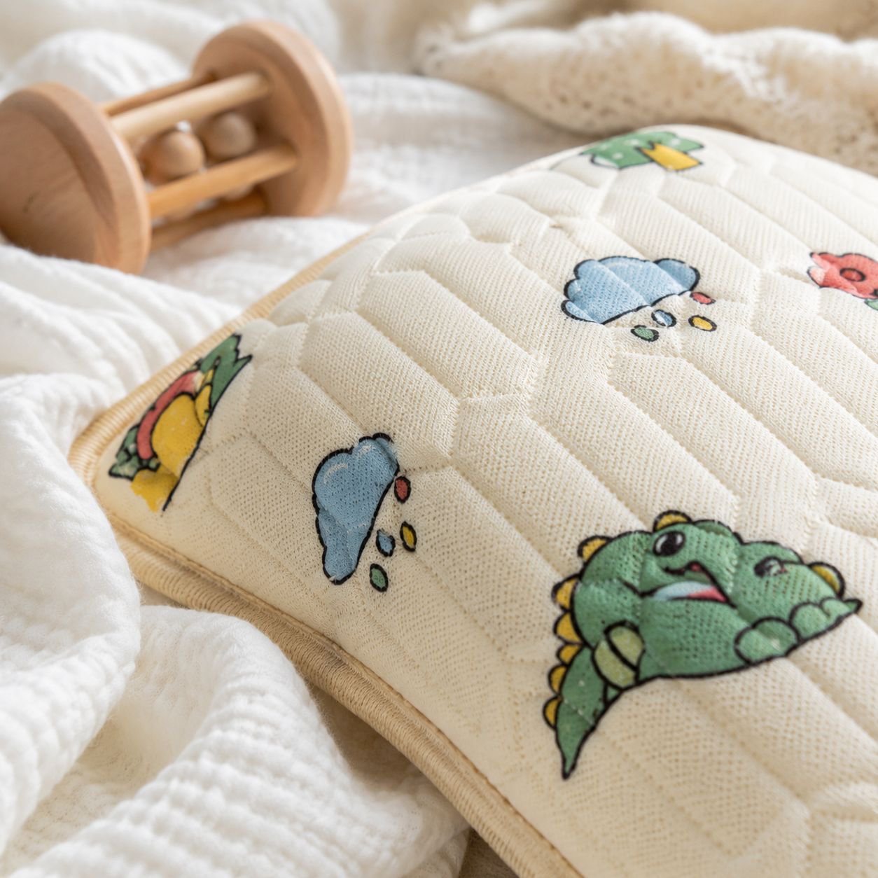 Soft hypoallergenic latex pillow for babies