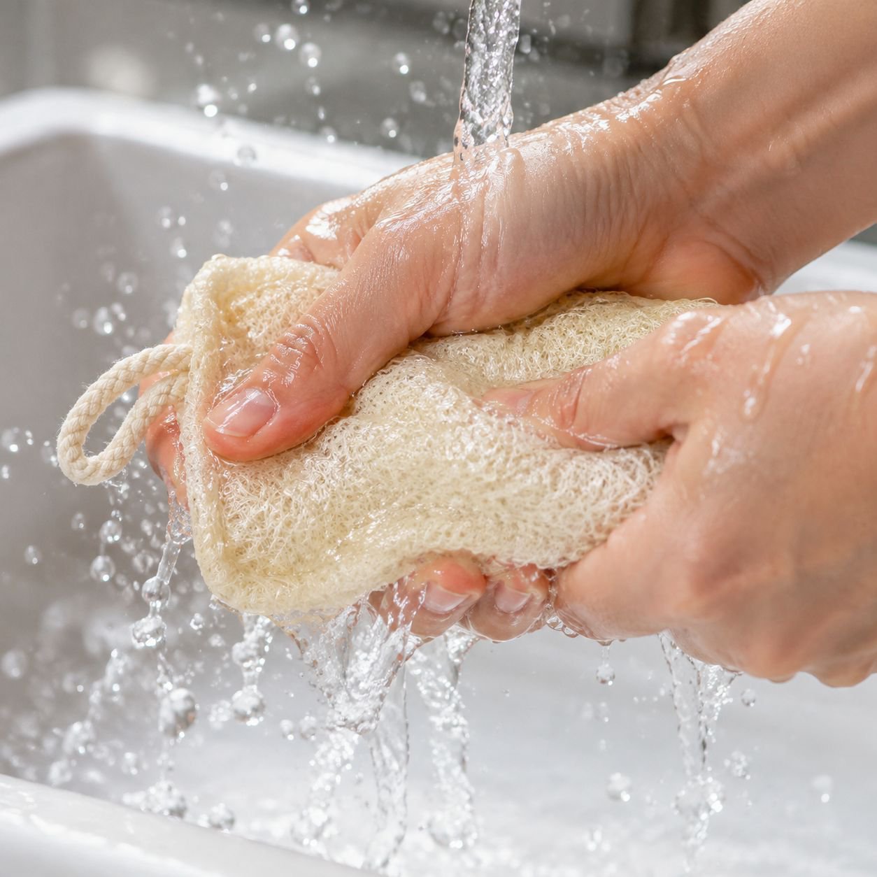 Sustainable kitchen scrubbing sponge for eco-conscious cleaning