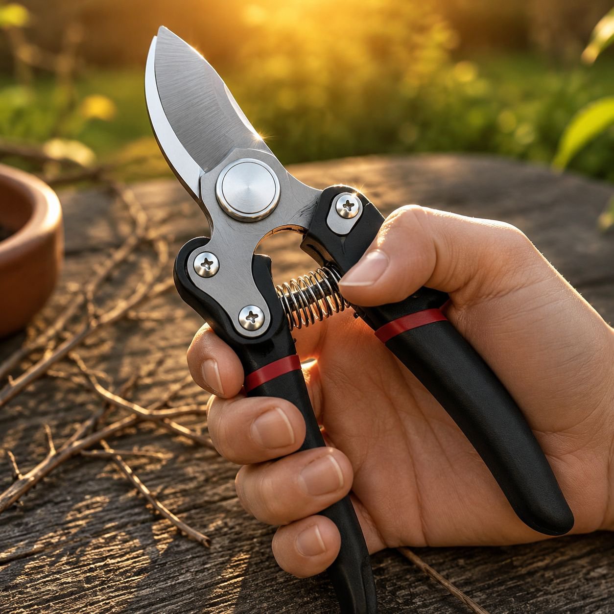 Rust-resistant SK5 pruning shears for long-lasting use