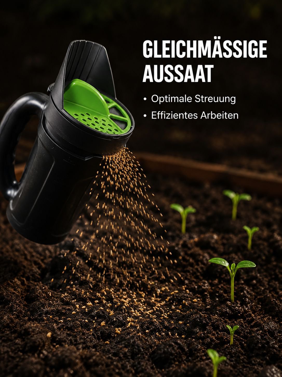 Garten Rasen Gemüse Saatgut Sämaschine Aussaattopf 2,5L Aussaattopf + Aussaatschaufel Gartenarbeit L