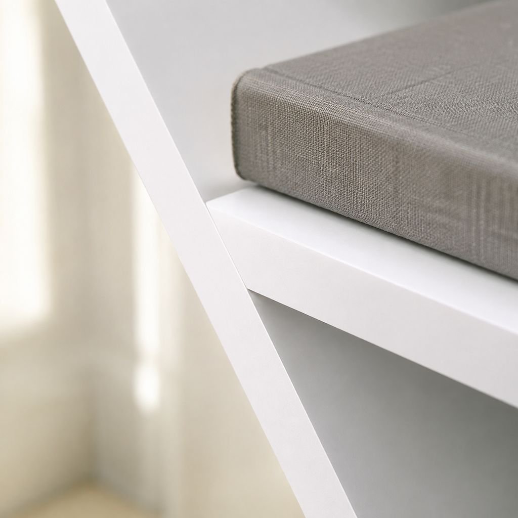 Unique bookshelf design with flexible storage for books and files