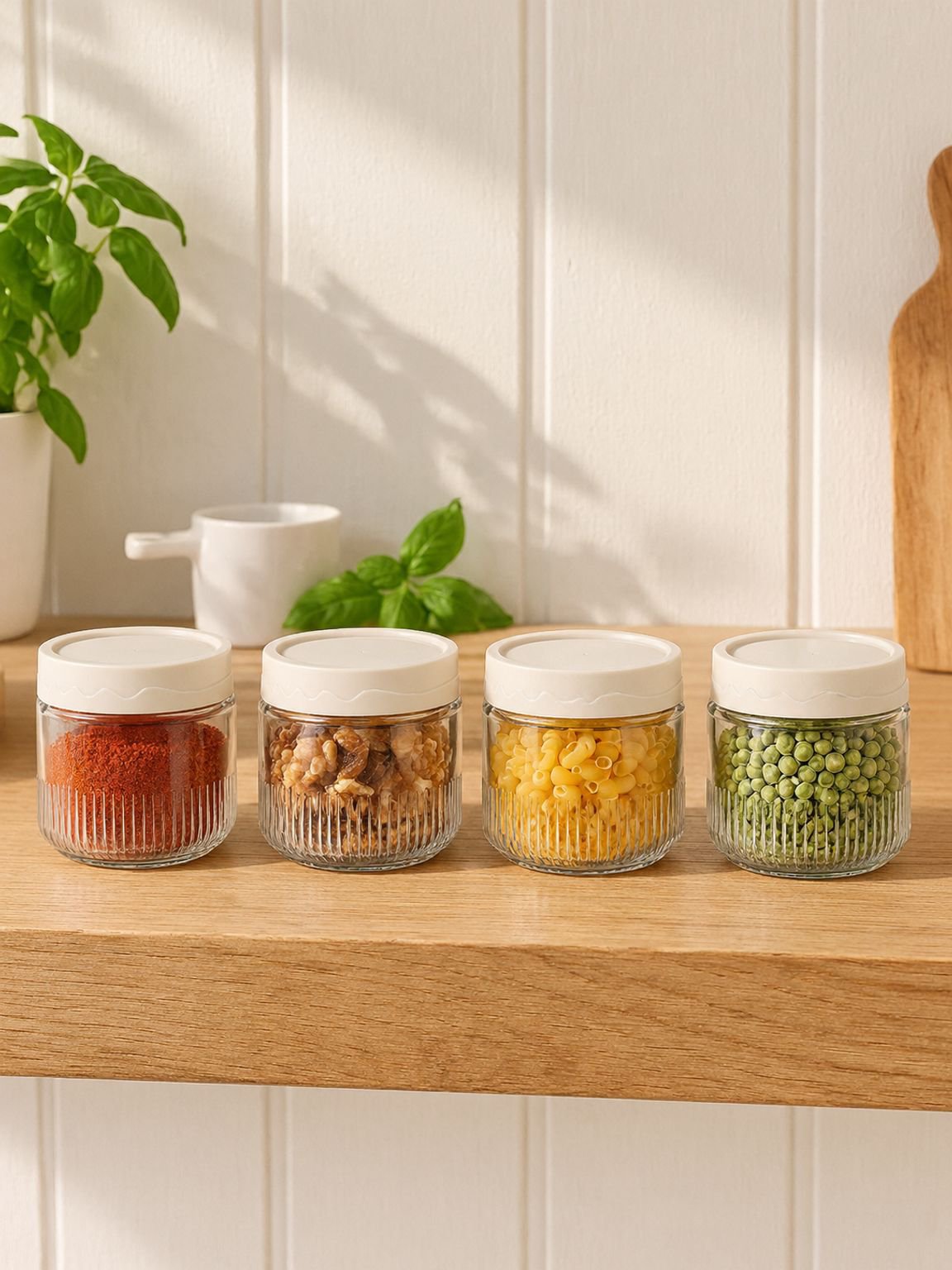 Set de bocaux empilables élégants adaptés à tout style de cuisine