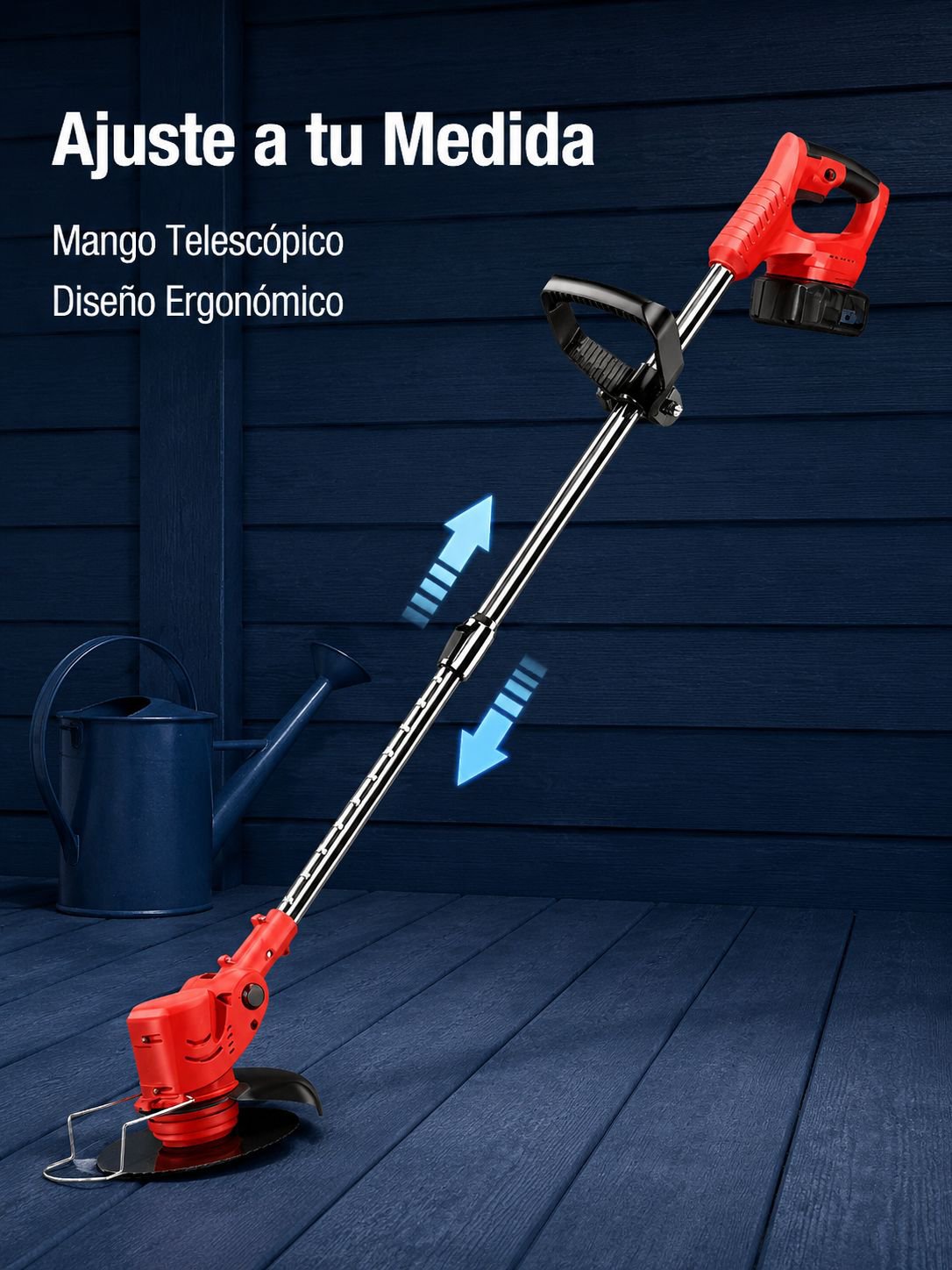 Cortadora de césped inalámbrica de litio, telescópica y portátil, para hogar, tamaño compacto