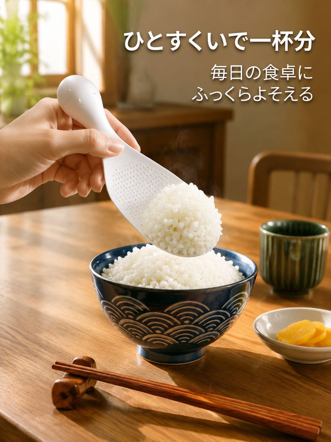 丸々としたご飯スプーン