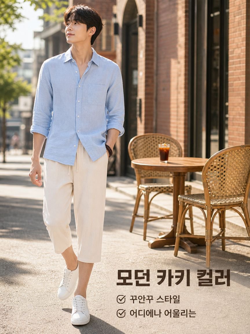 여름 남성용 면마 7부 바지 일본 스타일 루즈핏 캐주얼 팬츠