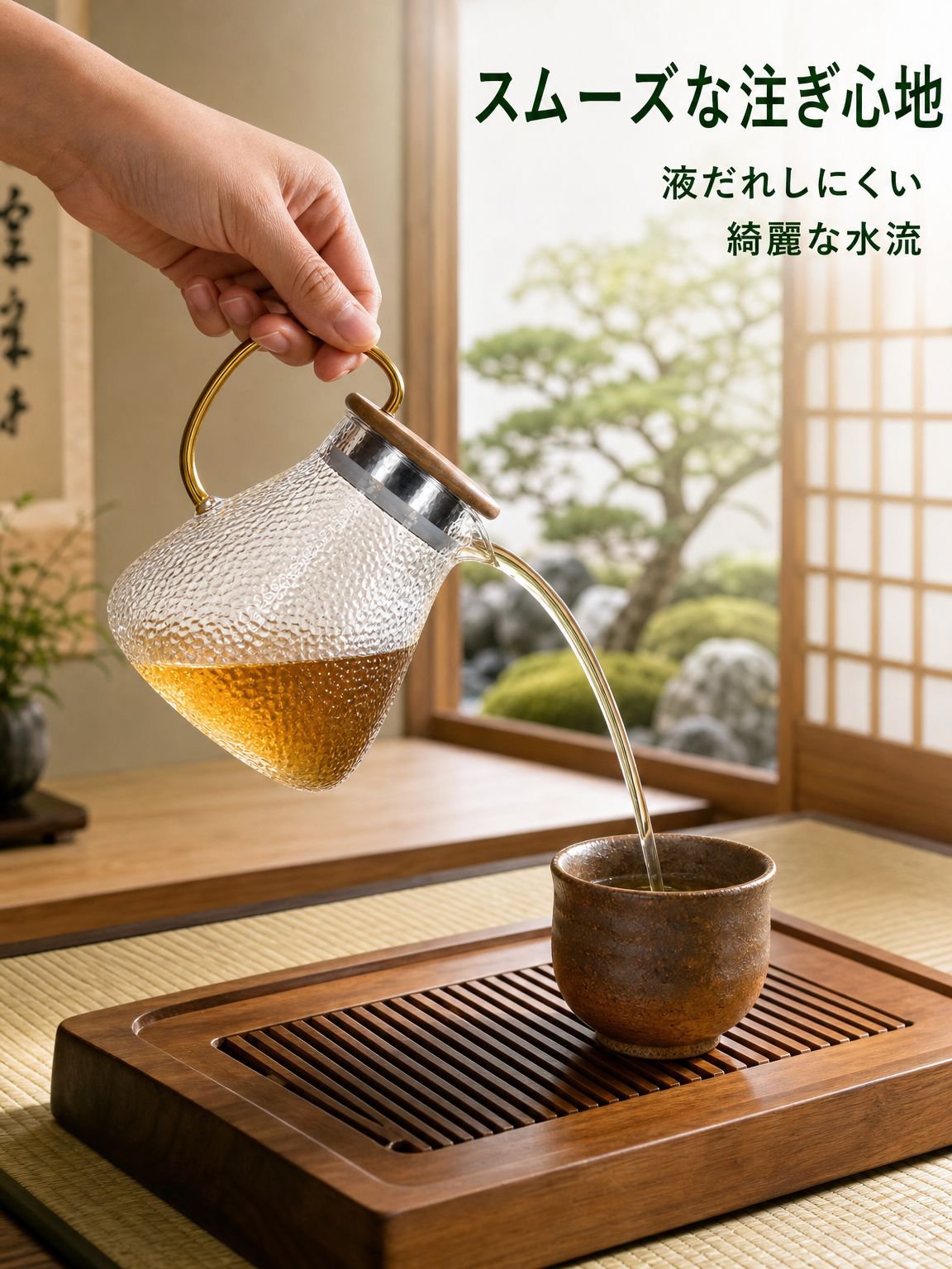 家庭用耐熱ガラスティーポット
