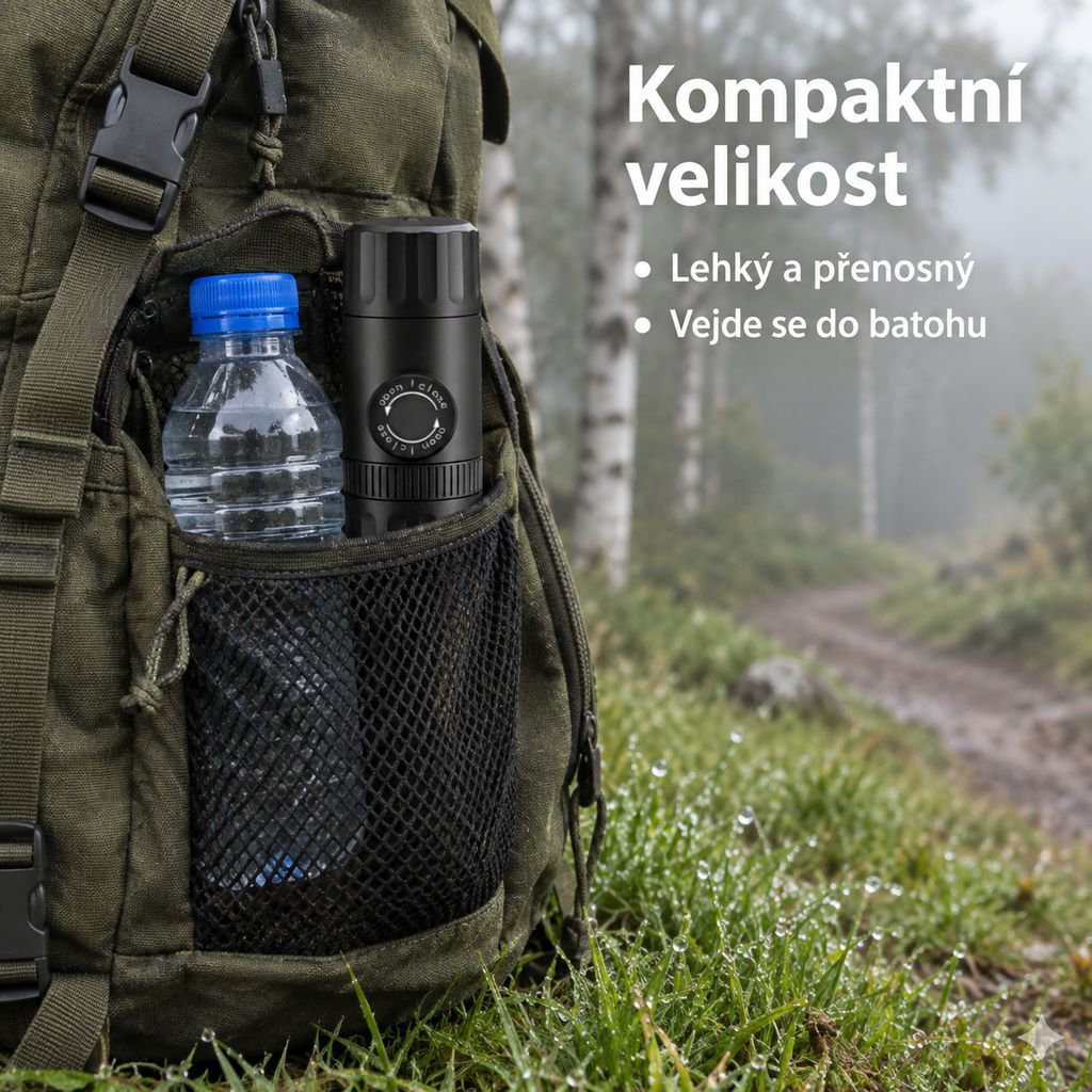 Multifunkční kávovar na kempování