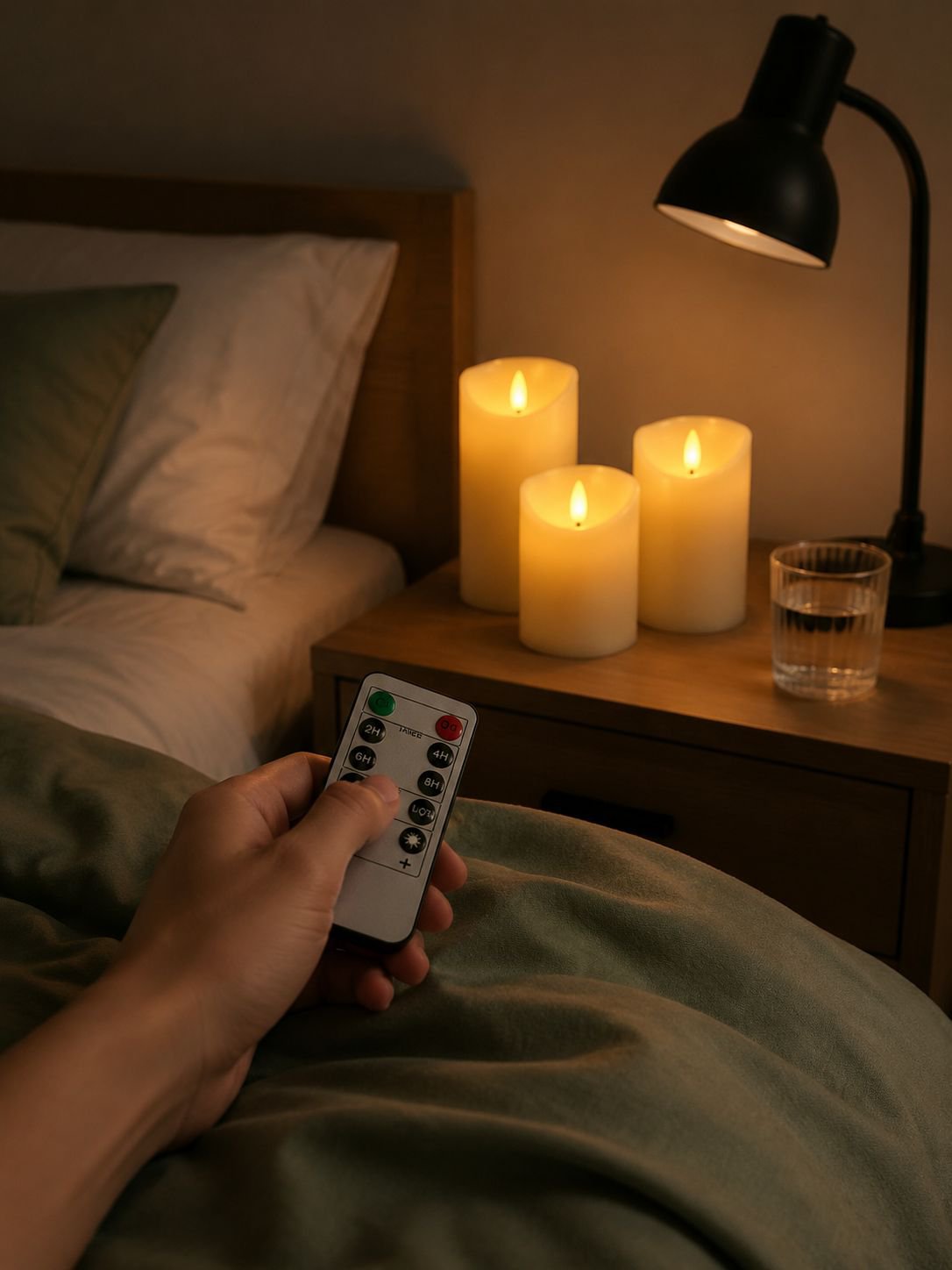 3er Set Elektrische Kerzen mit Fernbedienung – Dekoration für Geburtstag und Hochzeit