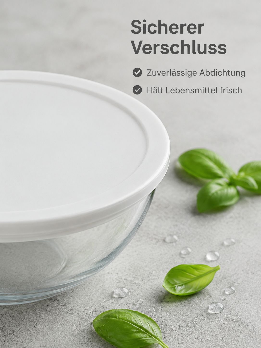 Glasgeschirr im Backofen verwendet