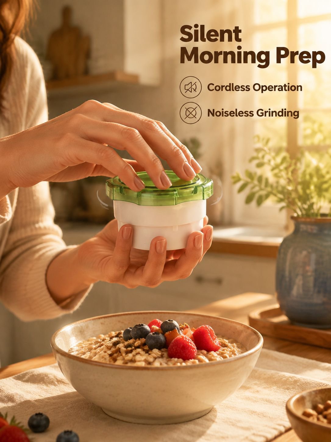 Manual Nut Crusher Grinder