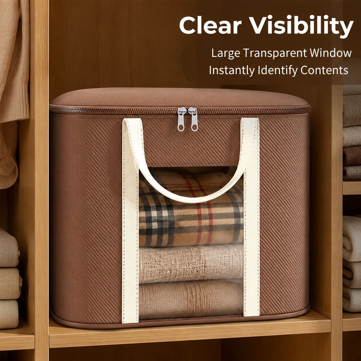 Large capacity clothing, quilt, and luggage storage bag
