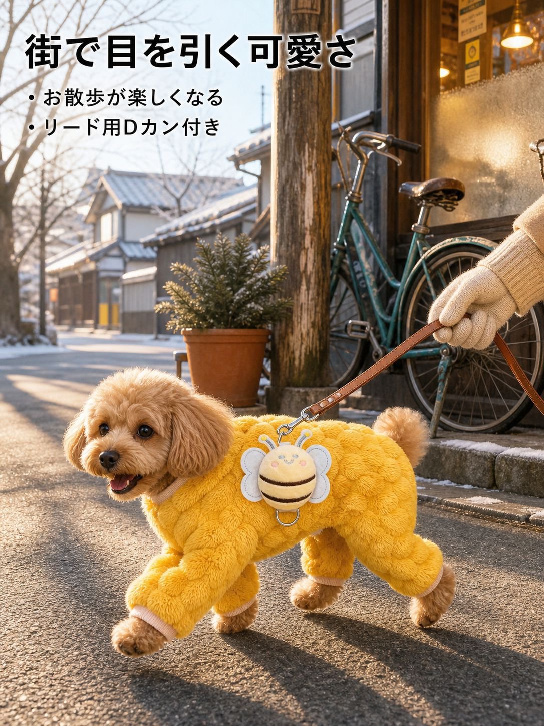犬と猫のための暖かい四つ足ペット服