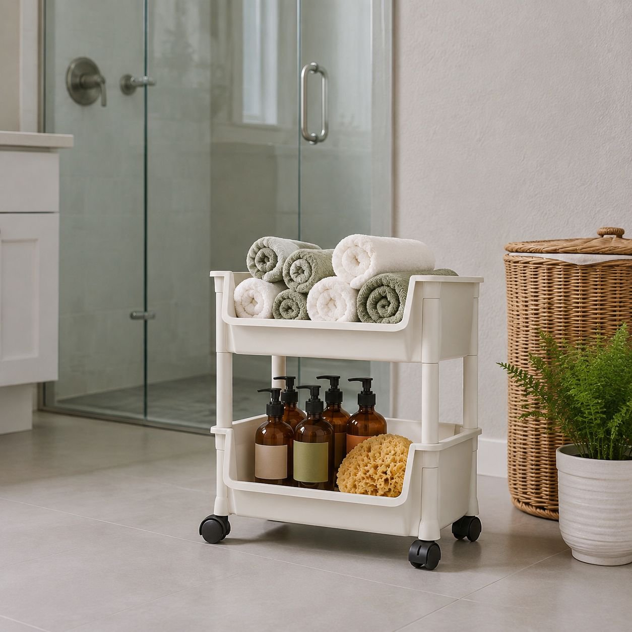 Estante decorativo para el baño