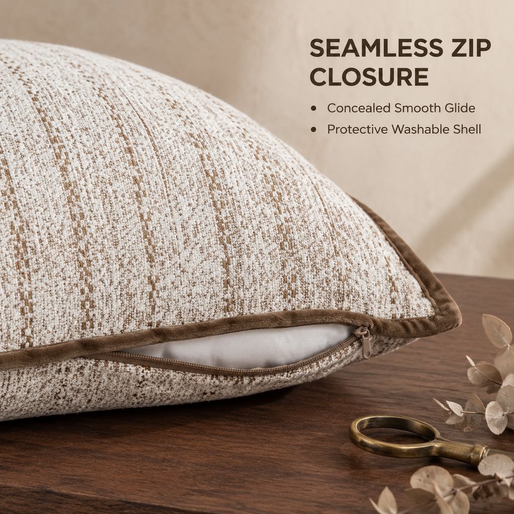 Luxury Chenille Floral Throw Pillow Case Chinese Style Sofa Bed Cushion