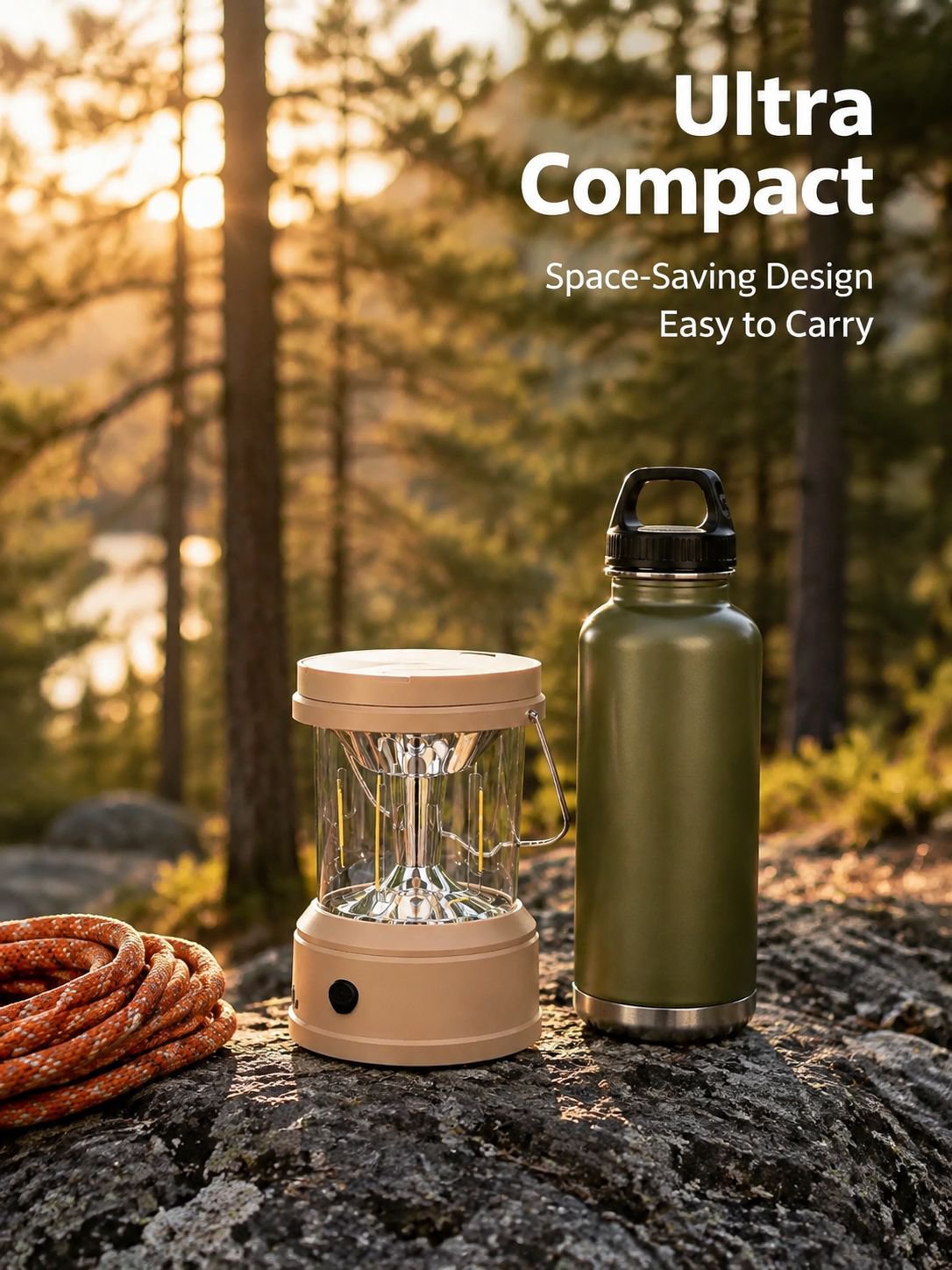 Portable High-Intensity Folding Tent Light Fan Multifunctional Camping Lantern