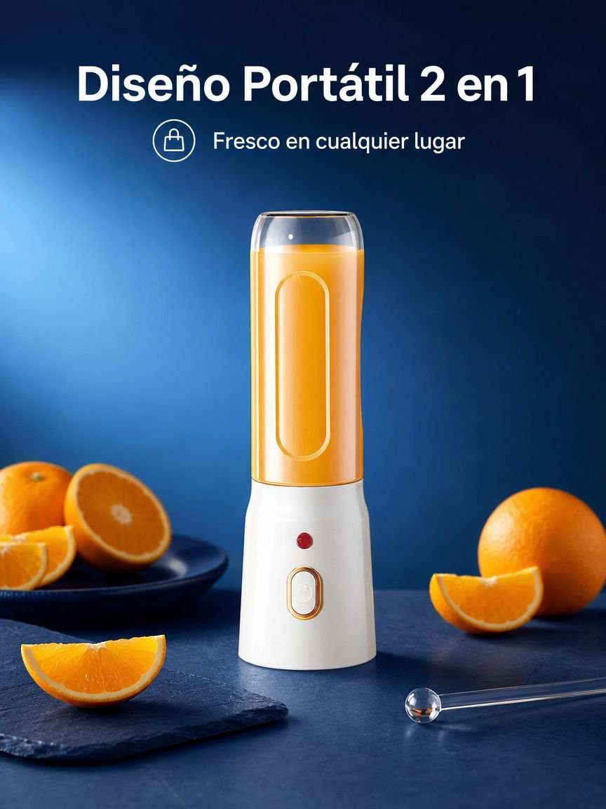 Vaso exprimidor multifuncional portátil, mini licuadora doméstica recargable