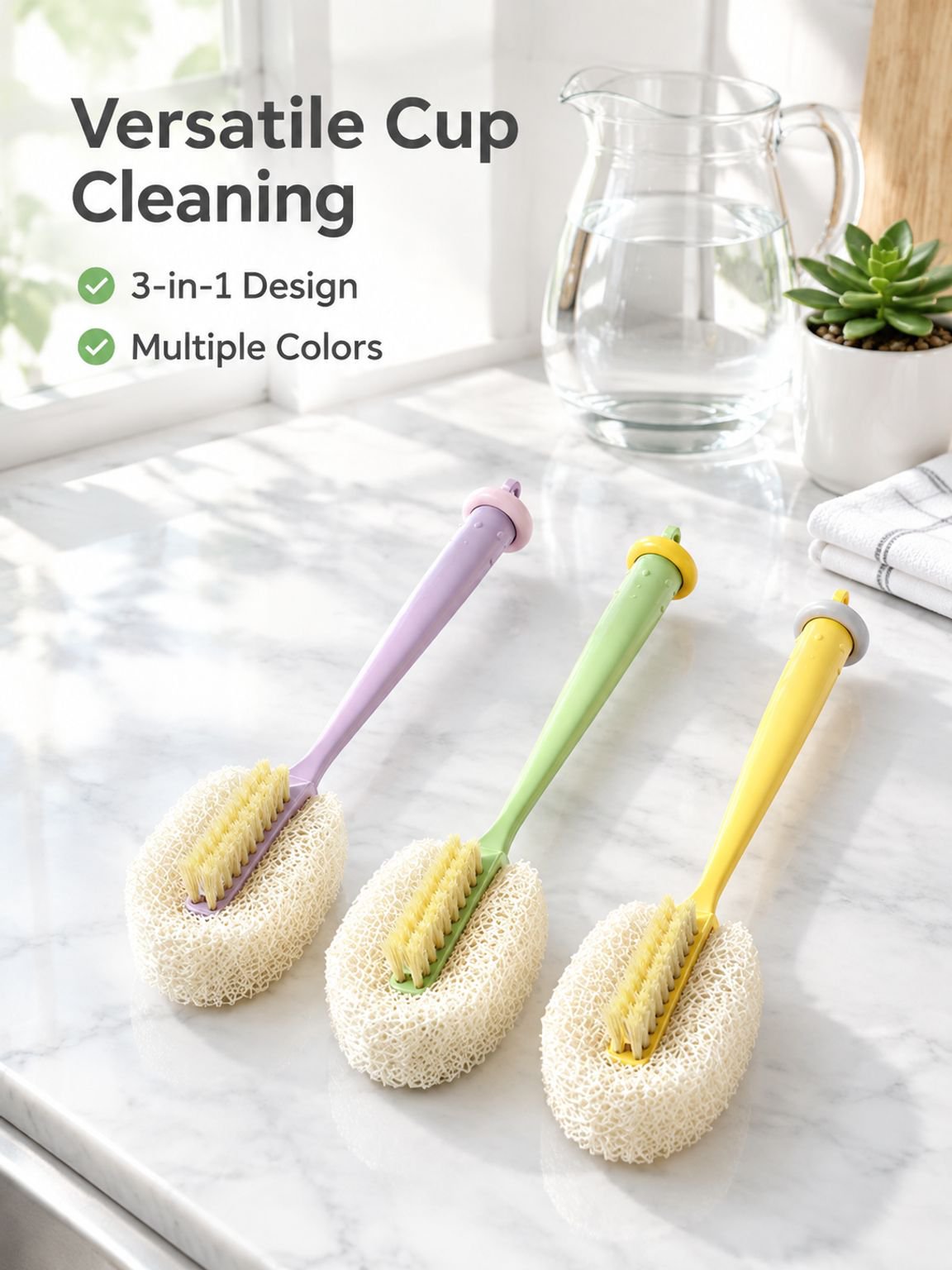 JMY-3-in-1 Long Handle Water Cup Cleaning Brush