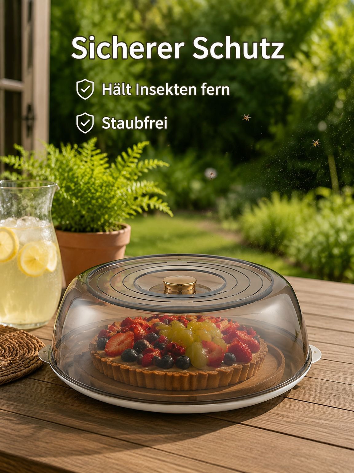 Haushalts-Esstisch, mehrschichtige Wärmedämmung, transparente Lebensmittelschalenabdeckung, Küchenma