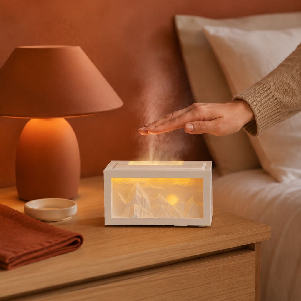 Humidificador Montaña Dorada al Amanecer