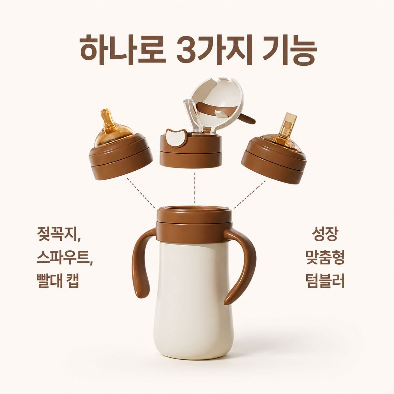 조지베어 어린이 빨대 보온컵, 아기 학습용 물컵, 외출용 젖병
