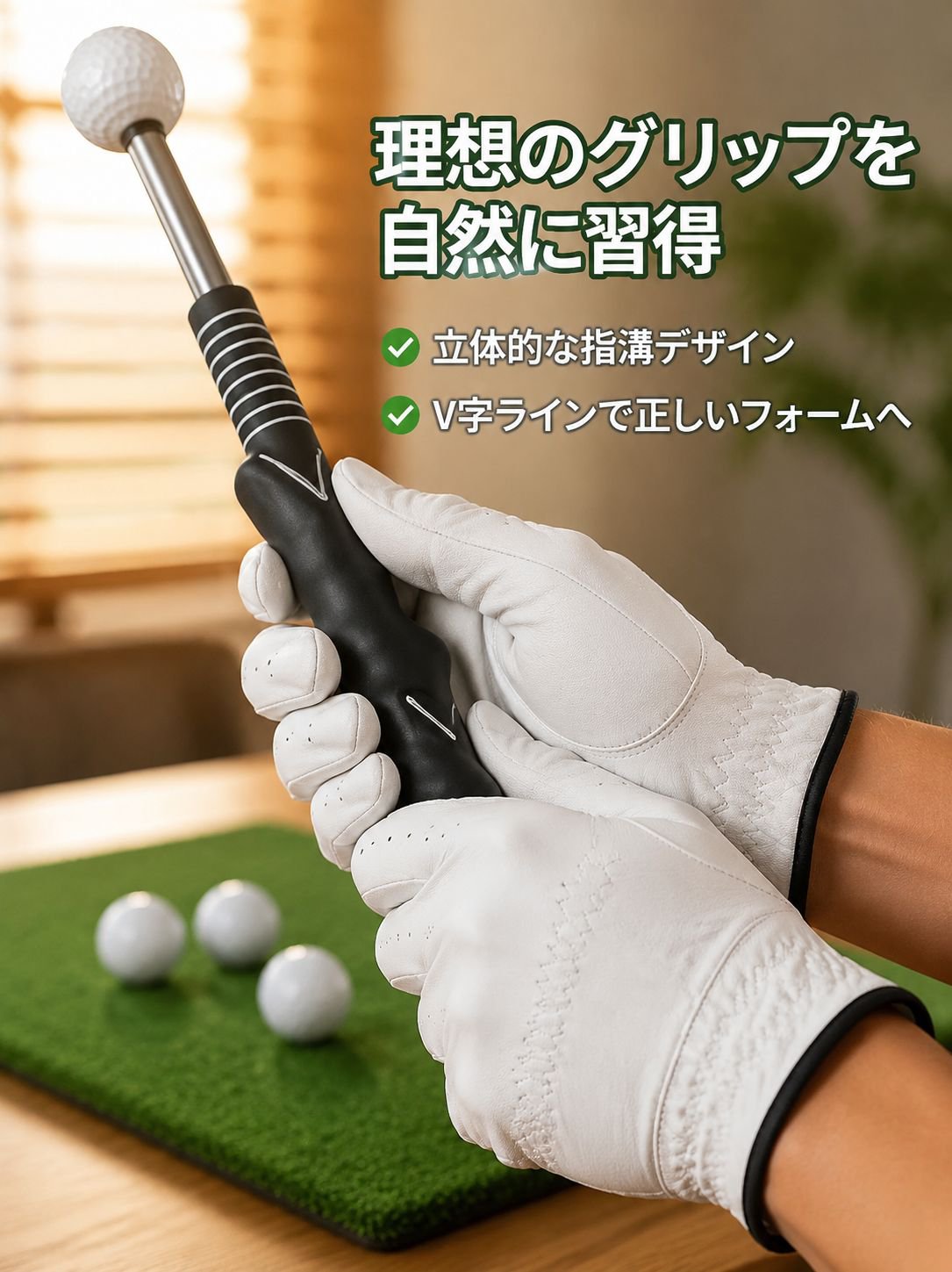 ゴルフスイング練習用スティック