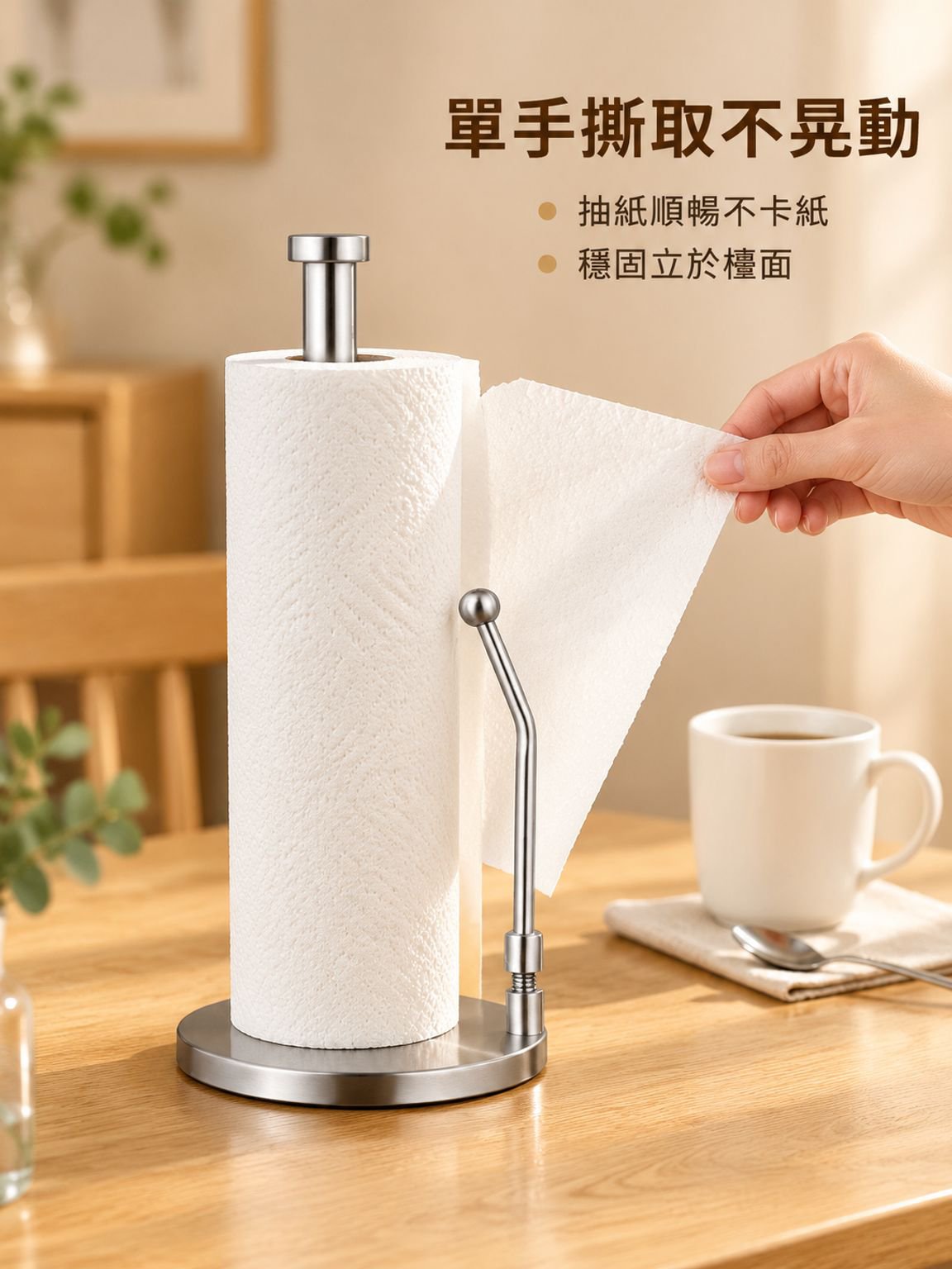不銹鋼紙巾座卷紙架立式