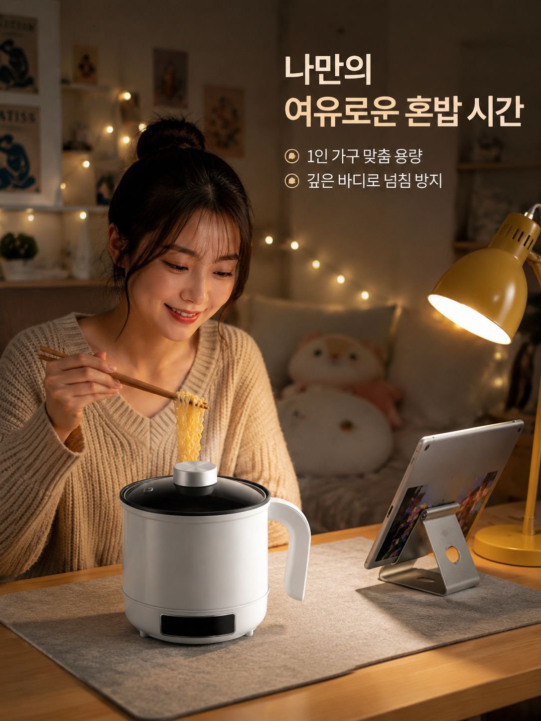 미니 기숙사 전기 냄비 