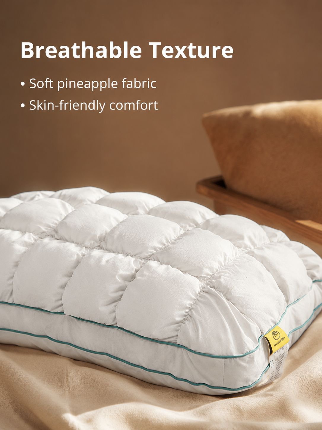 Comfortable Cloud Travel Neck Pillow - Pineapple Edition