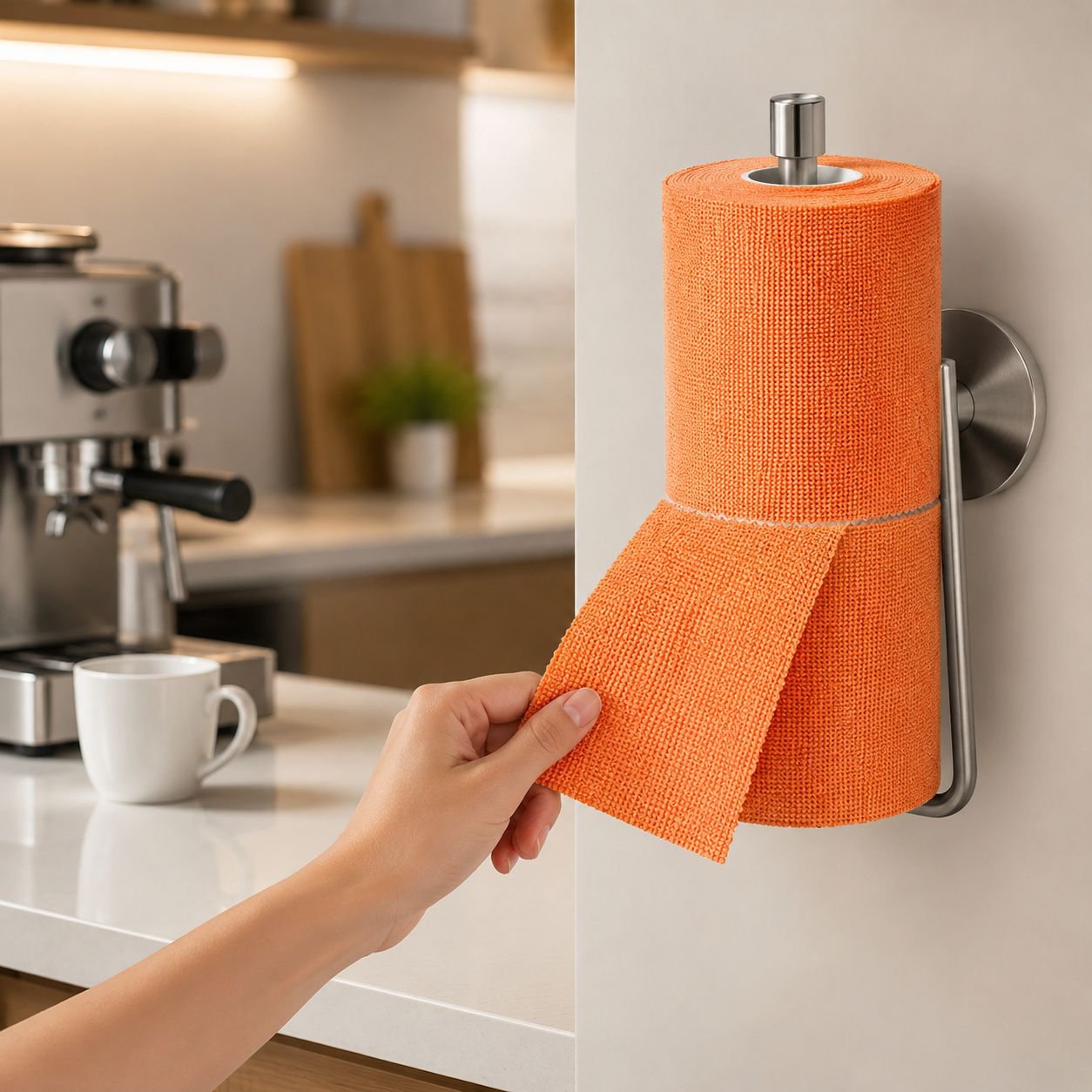 Lazy Microfiber Roll Dishcloth, Thick Tear-Resistant Wet & Dry Hand Wash Cloth