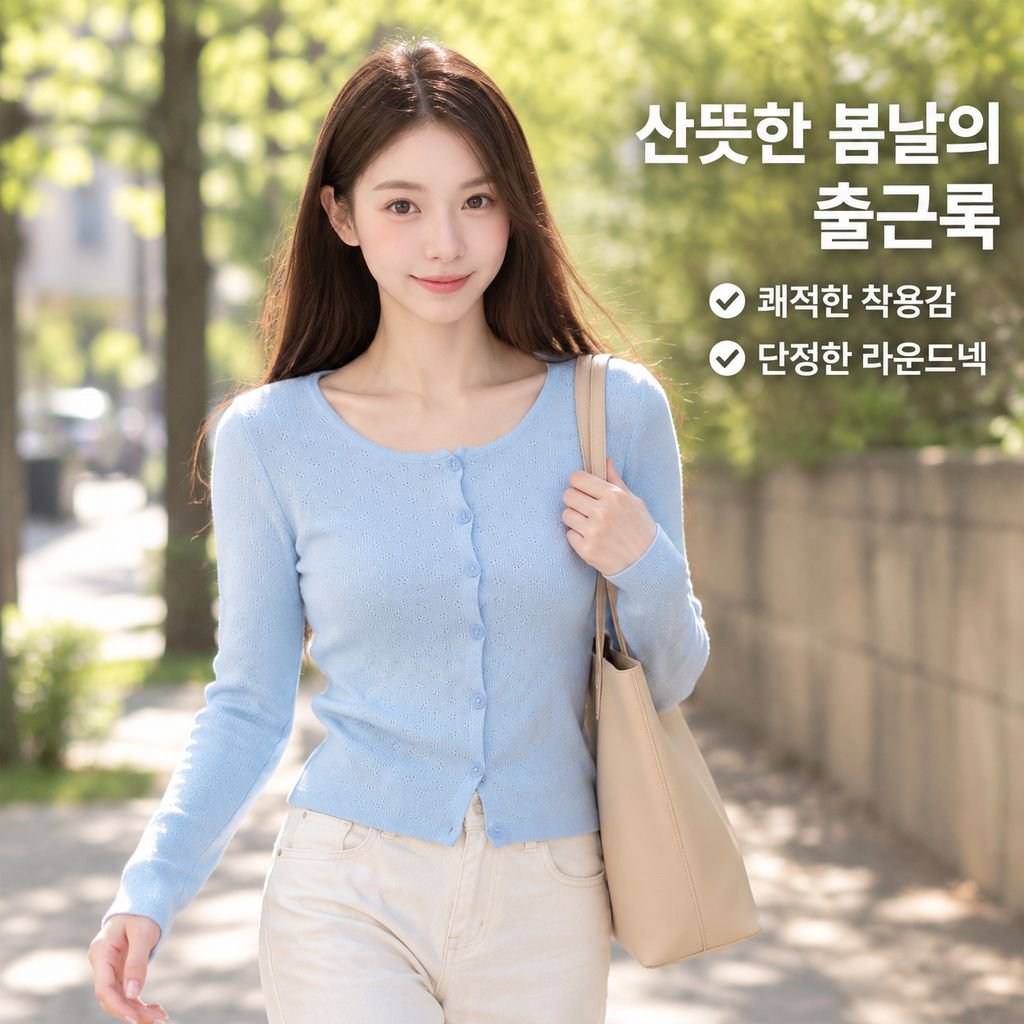 여성용 경량 소프트 핏 긴팔 니트 가디건