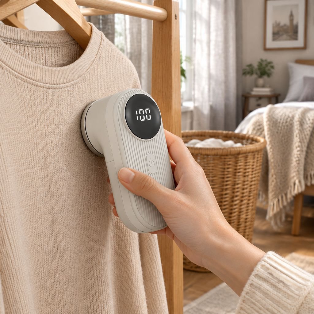 Smart Display Lint Remover for Wool Shirts and Thermal Underwear