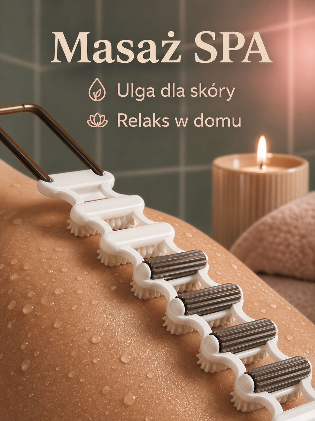 Dwufunkcyjna rolka do mycia pleców