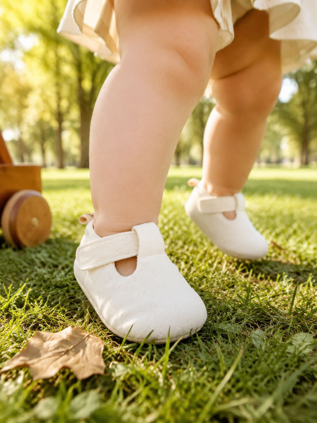 Zapatos de suela blanda para bebés antes de aprender a caminar