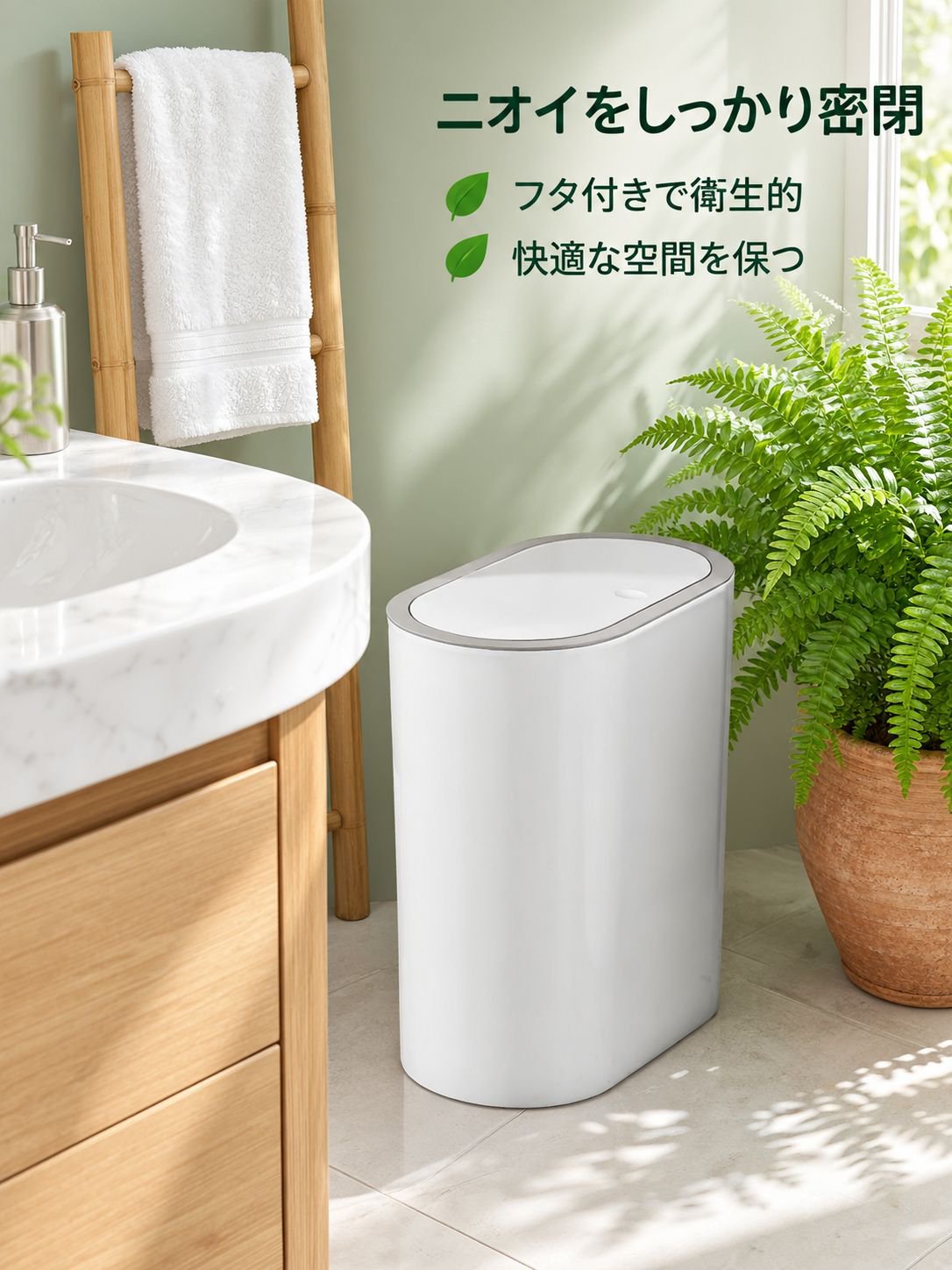 大容量プッシュボタン式家庭用ゴミ箱