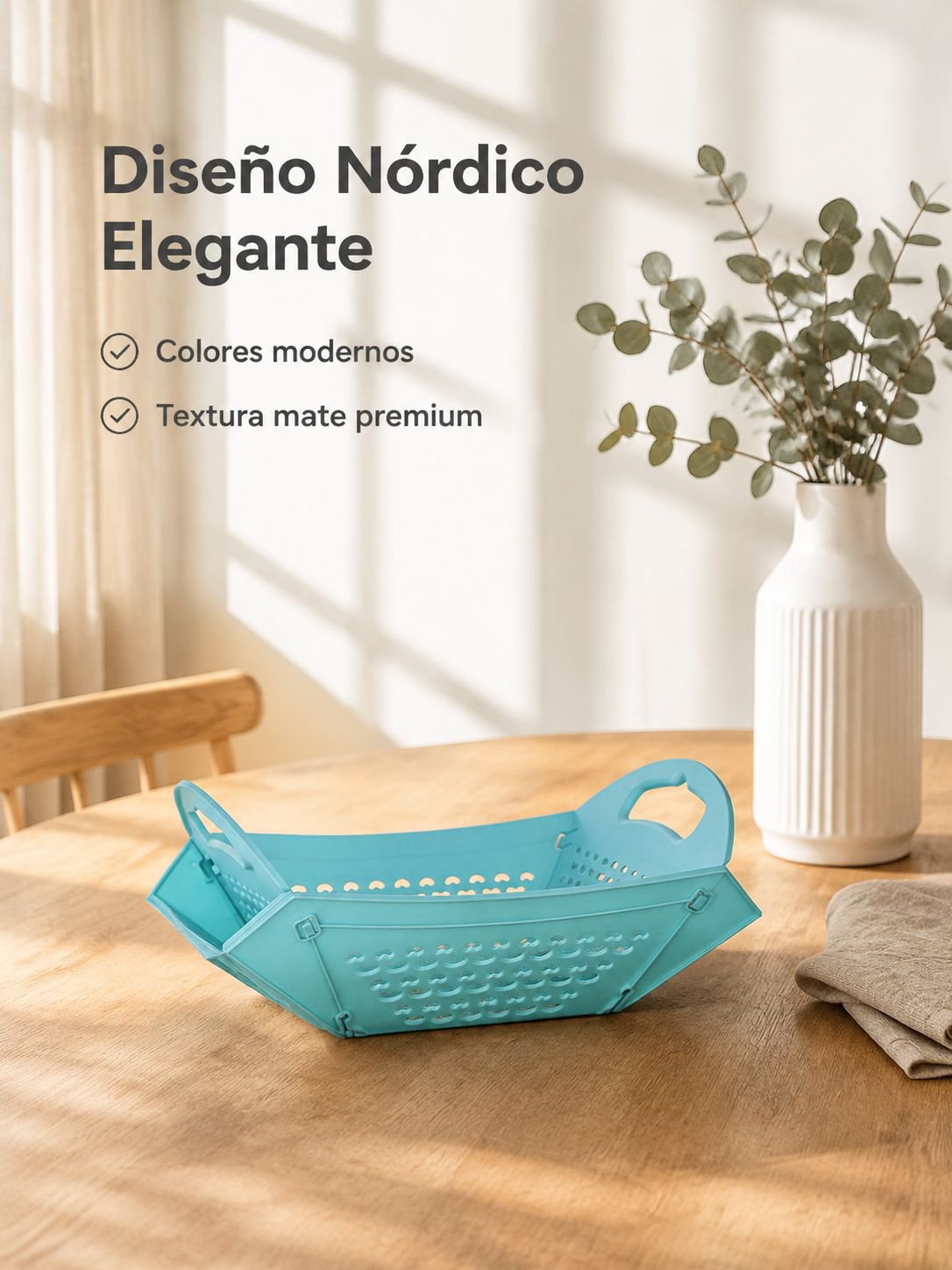 Cesta de drenaje plegable