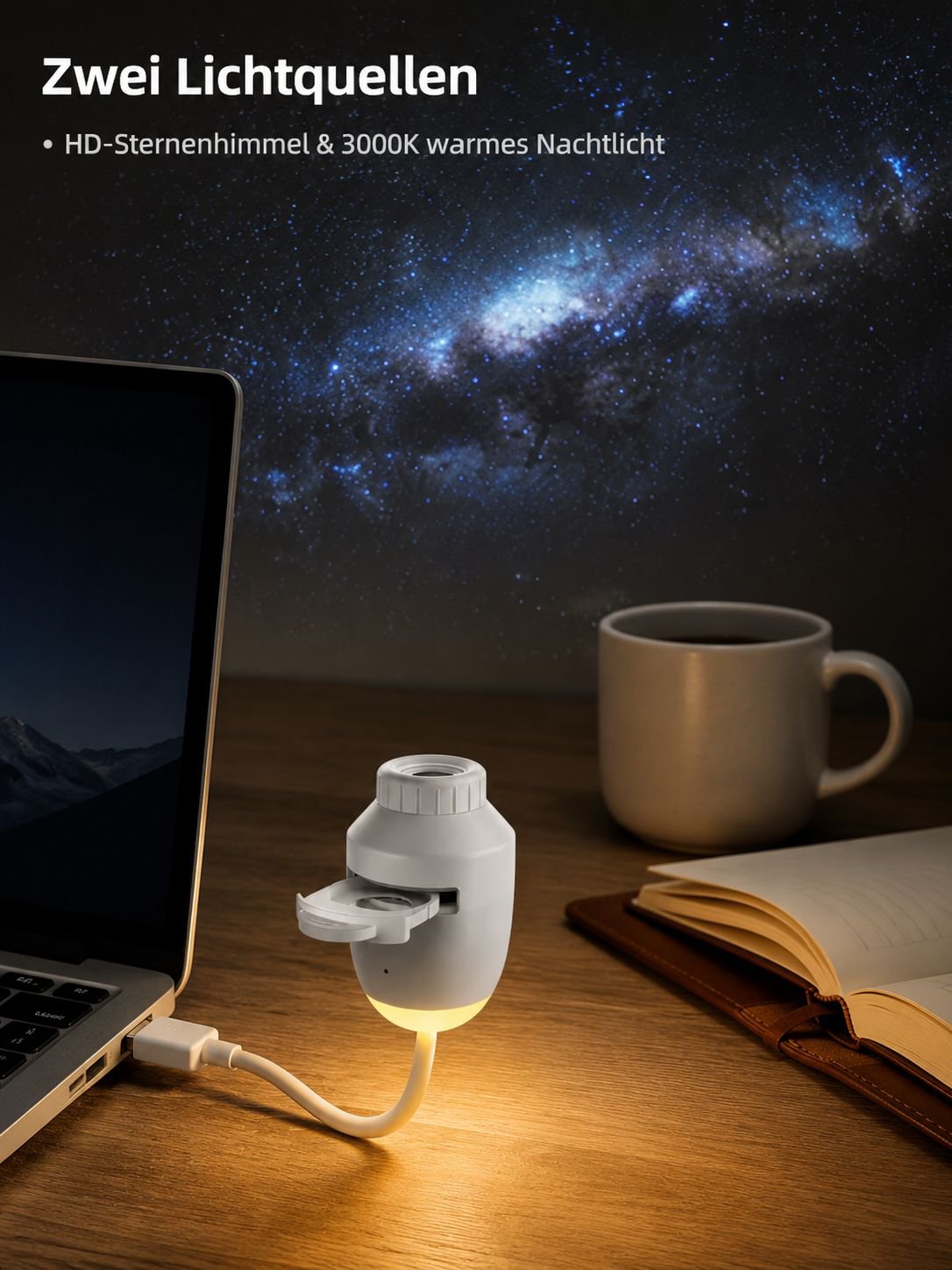 Sternenhimmel-Projektorleuchte – USB-betrieben