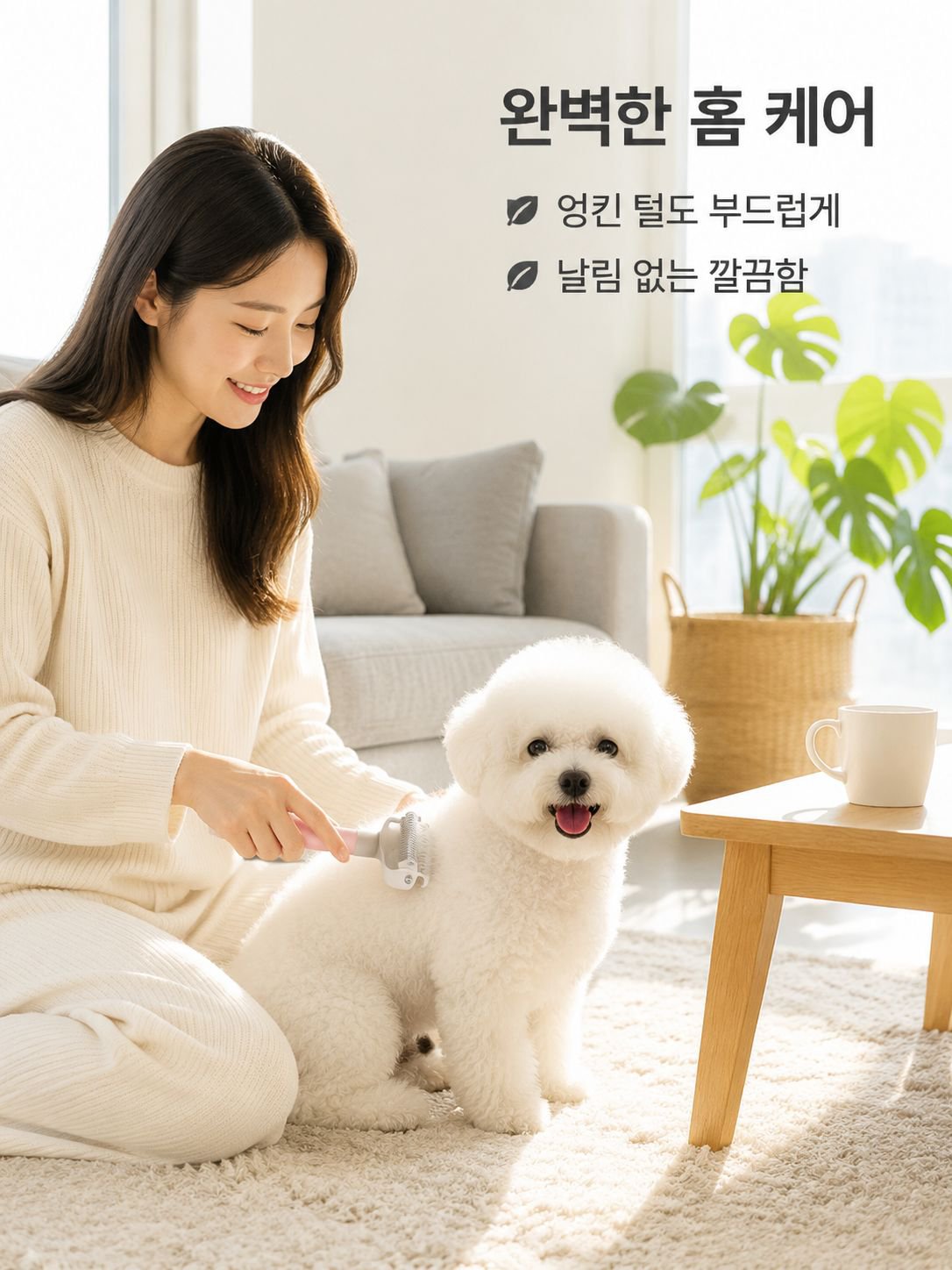 반려동물 털 관리 및 청소 도구 