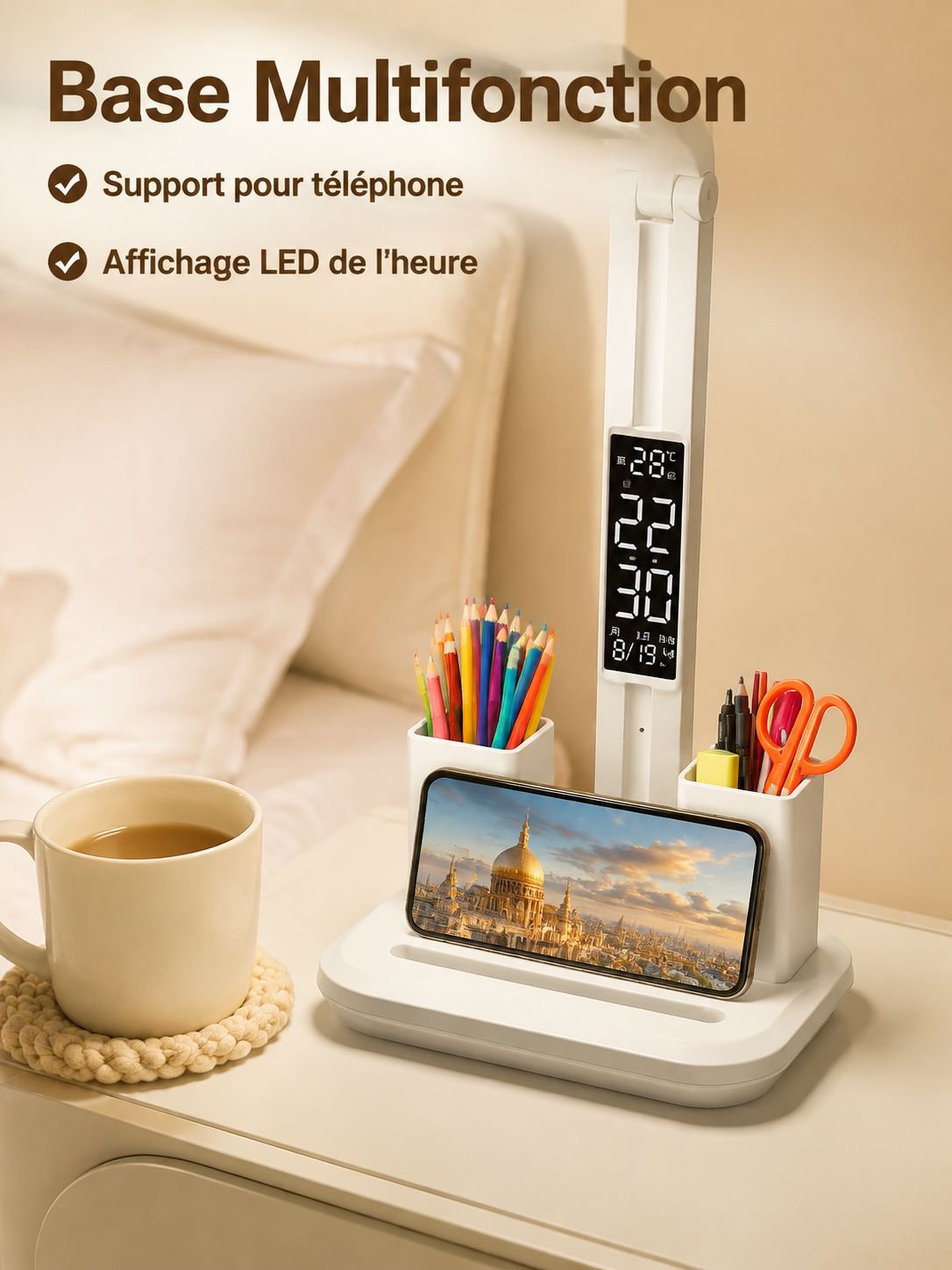Petite lampe de chevet dédiée pour chambre