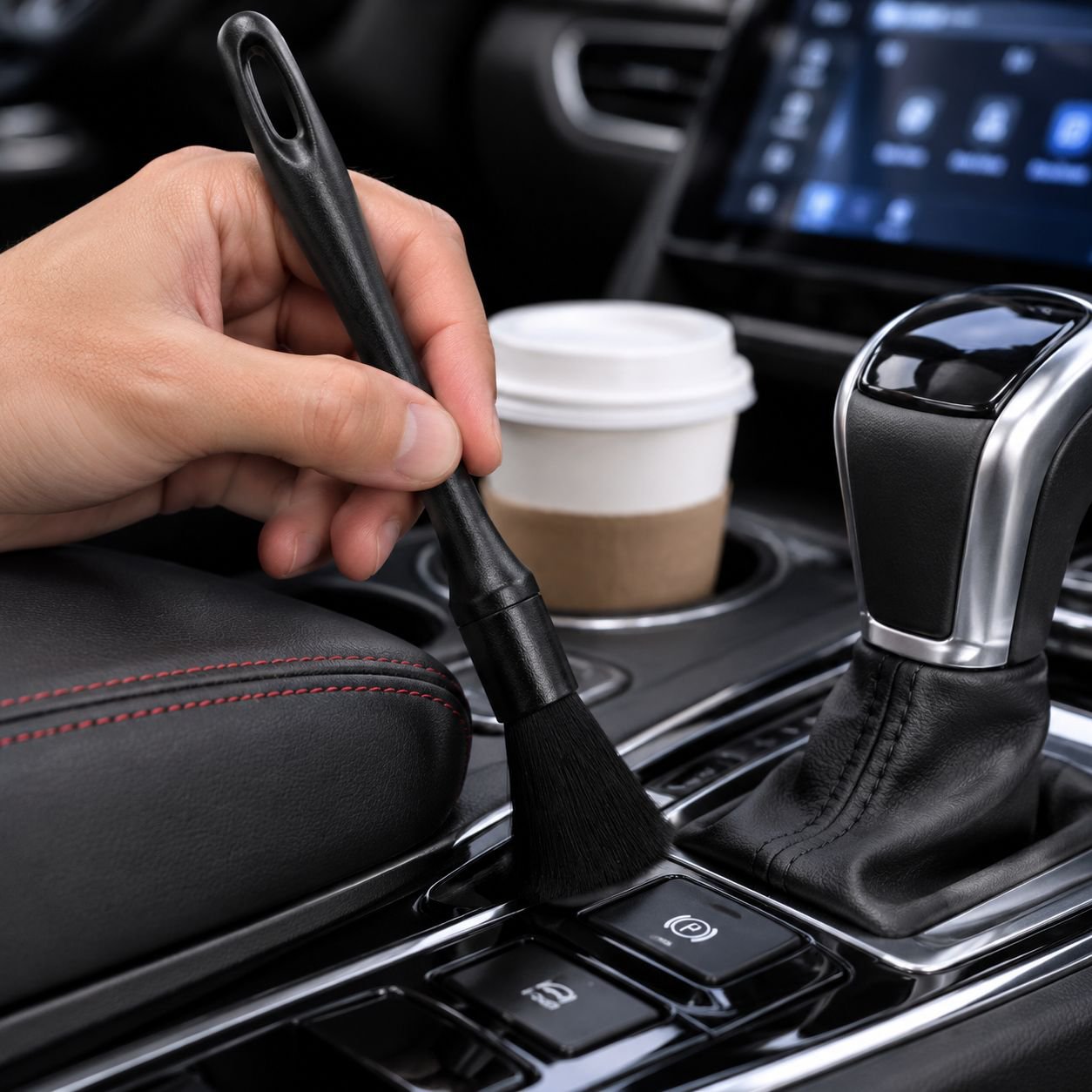 Car Cleaning Tool Set, Soft Bristle Detailing Brush 3pcs